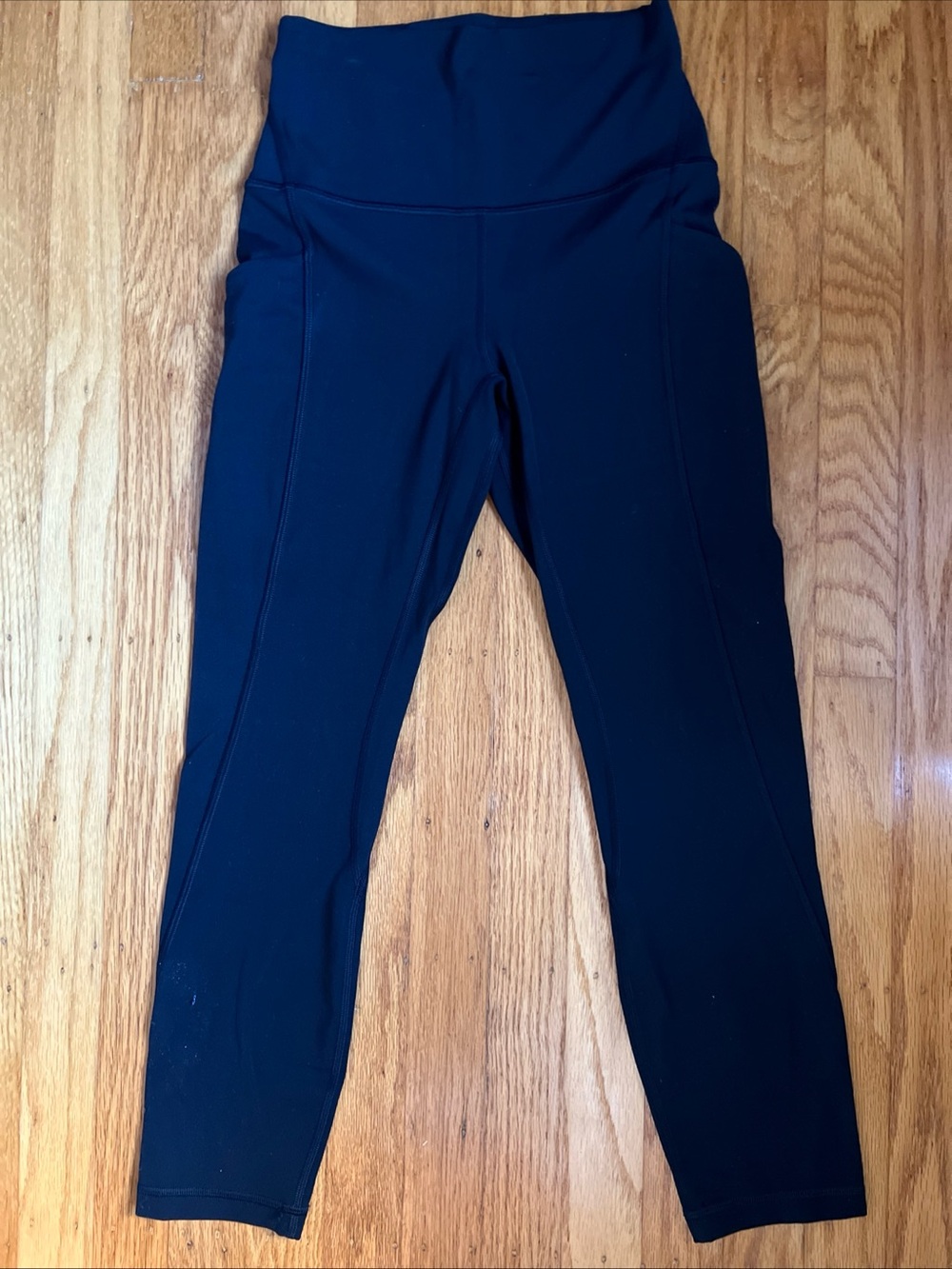 Lululemon High Rise Align Pants Leggings Pockets 25” Size 4 Black
